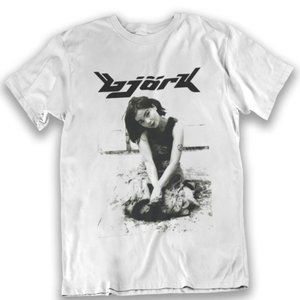 BJORK Pose Vintage White Unisex T-Shirt